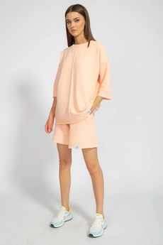 Костюм с шортами 4019-4018 персиковый Kivviwear