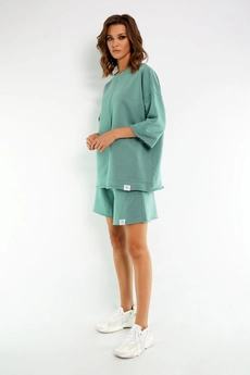 Костюм с шортами 4019-4018 хаки Kivviwear