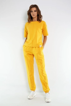Спортивный костюм 4036-4037 желтый Kivviwear