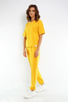 Спортивный костюм 4036-4037 желтый Kivviwear