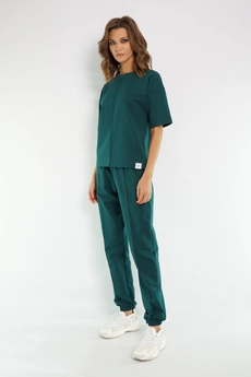 Спортивный костюм 4036-4037 изумрудный Kivviwear