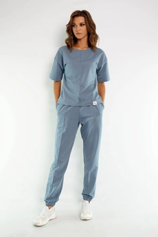 Спортивный костюм 4036-4037 голубой Kivviwear