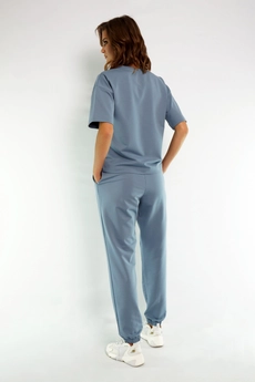 Спортивный костюм 4036-4037 голубой Kivviwear