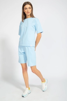 Костюм с шортами 4036-4094 голубой Kivviwear