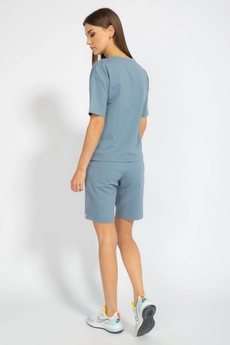 Костюм с шортами 40364094 дымчатый голубой Kivviwear