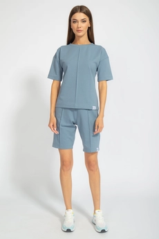 Костюм с шортами 40364094 дымчатый голубой Kivviwear