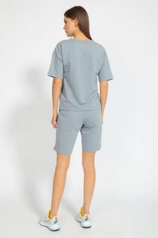 Костюм с шортами 4036-4094 серый Kivviwear