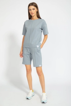 Костюм с шортами 4036-4094 серый Kivviwear