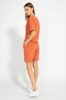 Костюм с шортами 4036-4094 терракотовый Kivviwear