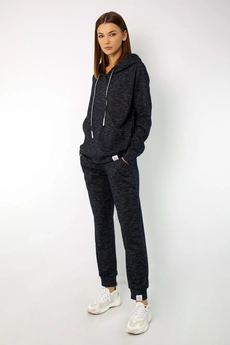 Спортивный костюм 4046-4050 сине-серый меланж Kivviwear