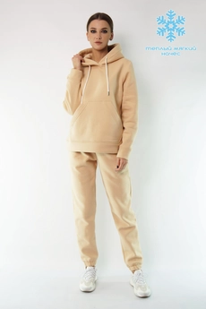 Спортивный костюм 4052-4053 бежевый Kivviwear