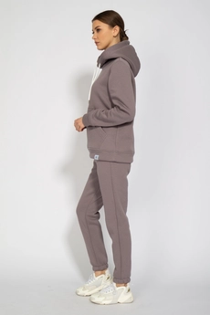 Спортивный костюм 4052-4053 баклажаново-серый Kivviwear