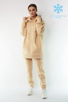 Спортивный костюм 4054-4053 бежевый Kivviwear