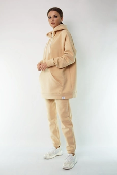 Спортивный костюм 4054-4053 бежевый Kivviwear