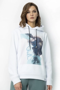 Джемпер 4055 нефритовый принт Kivviwear