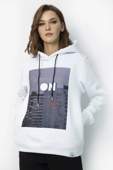 Спортивный костюм 4055-4053 бело-черный Kivviwear