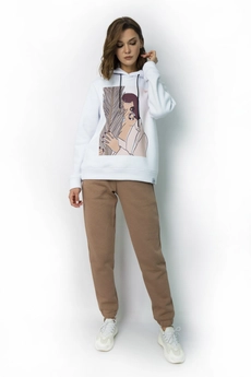 Спортивный костюм 4055-4053 капучино Kivviwear