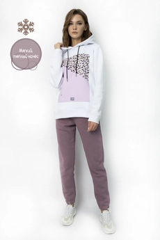 Спортивный костюм 4055-4053 пурпурно-серый Kivviwear