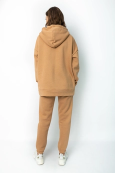 Спортивный костюм 4057-4056 кэмел-1 принт Kivviwear