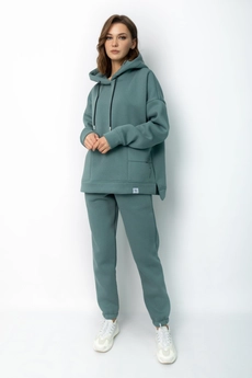Спортивный костюм 4057-4056 нефрит-1 принт Kivviwear
