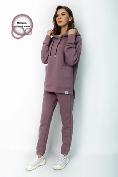 Спортивный костюм 4057-4056 пурпурно-серый Kivviwear