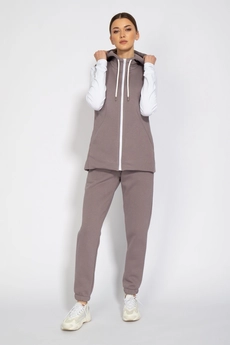 Спортивный костюм 4060-4053 пурпурно-серый Kivviwear