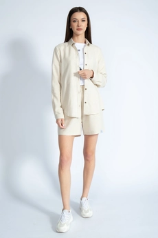 Костюм с шортами 4085-4086 молочный Kivviwear