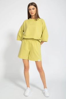 Костюм с шортами 4090-4091 лимонный хаки Kivviwear