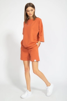 Костюм с шортами 4090-4091 терракотовый Kivviwear