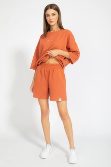 Костюм с шортами 4090-4091 терракотовый Kivviwear