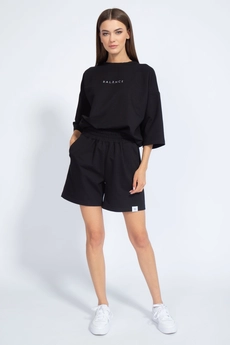 Костюм с шортами 4090-4091 черный Kivviwear