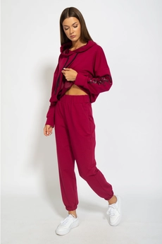Спортивный костюм 4104-4105 марсала Kivviwear