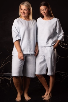 Костюм с шортами 4316+4317-03 голубой Kivviwear