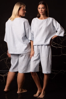 Костюм с шортами 4316+4317-03 голубой Kivviwear