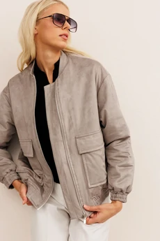 Бомбер 10003 серый KOKOdea