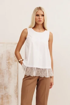 Блузка 20012-2 белый KOKOdea