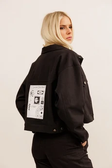 Костюм с юбкой 31006 чёрный KOKOdea