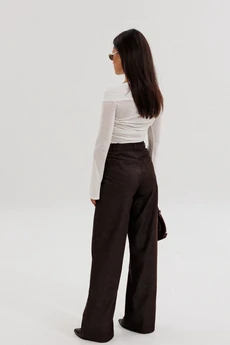Брюки 50025 горький шоколад KOKOdea
