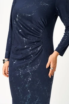 Платье 1323-1 синий Кокетка и К