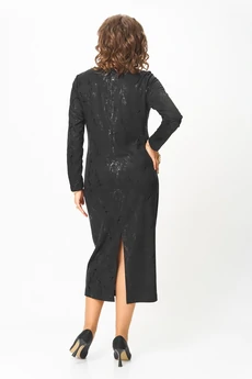 Платье 1323 черный Кокетка и К