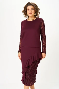 Костюм с юбкой 1336 Кокетка и К