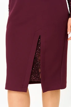 Платье 1337-1 бордовый Кокетка и К