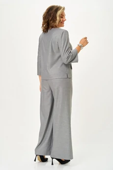 Костюм брючный 1379 серый Кокетка и К