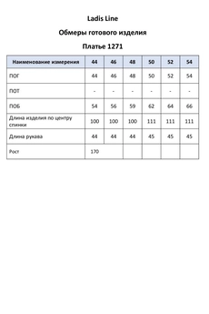 Платье 1271 мята LADIS LINE