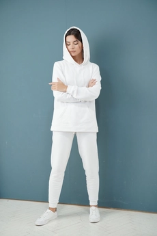 Спортивный костюм 1341 белый LADIS LINE