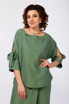 Костюм брючный 1561 хаки LADIS LINE