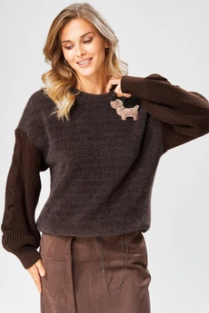 Джемпер 093 шоколадный LAIKONY