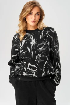 Джемпер 104 серо-черный LAIKONY