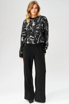 Джемпер 104 серо-черный LAIKONY