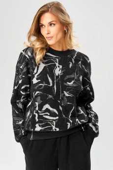 Джемпер 104 серо-черный LAIKONY